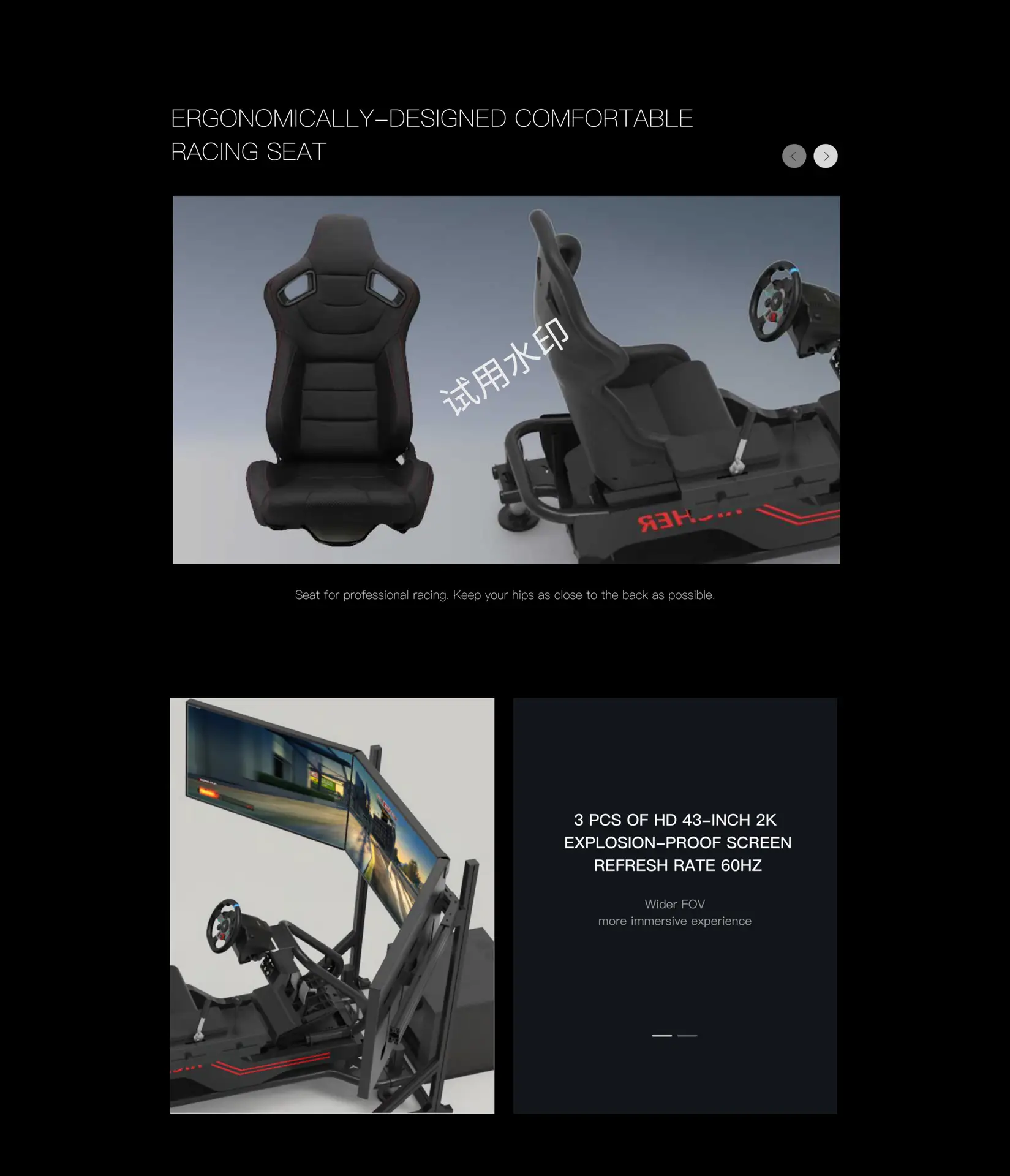 motion racing simulator